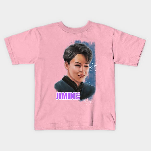 BTS - Jimin Kids T-Shirt by Allentot